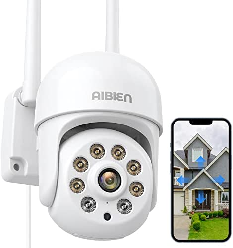 2K Security Cameras Outdoor, WiFi Camera Home Security System 355° Video Camera, Motion Detection Activity Alert, Two Way Talk, Waterproof, Spotlight Color Night Vision, SD Card Storage