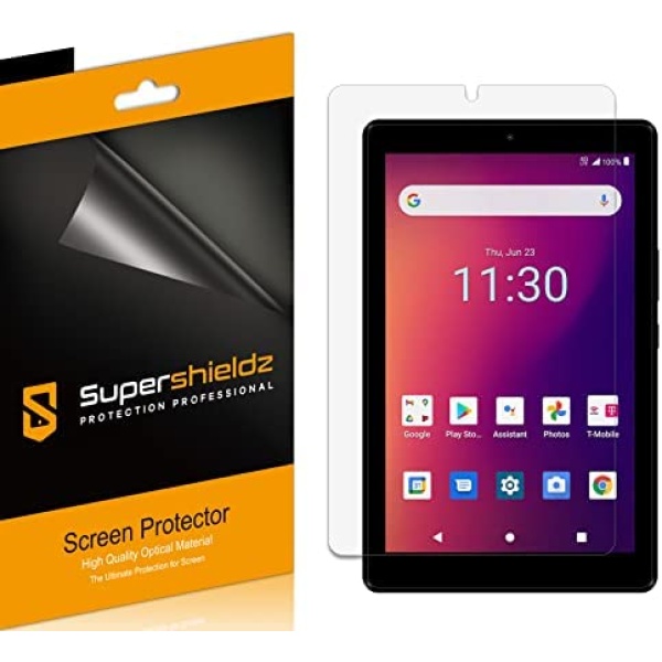 (3 Pack) Supershieldz Designed for KonnectOne Moxee Tablet 2 (8 inch) Screen Protector, High Definition Clear Shield (PET)