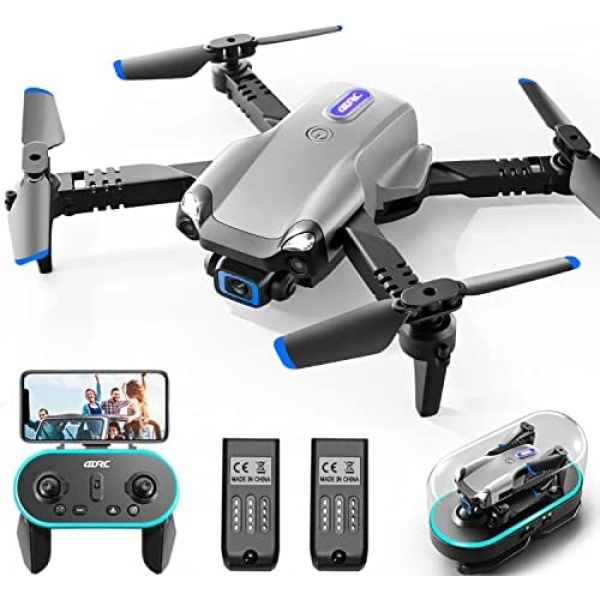 4DRC 4DV20 Mini Drone with Camera for Adults Kids,720P HD WIFI FPV Live Video,Foldable RC Quadcopter for Beginner Toys Gifts, Gesture Control,Altitude Hold, 3D Flip,Trajectory Flight, Circle Fly