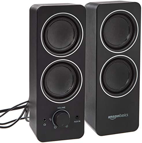 Amazon Basics AC Powered PC Multimedia External Speakers