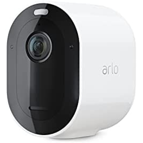 Arlo Pro 4 Spotlight Camera - 1 Pack - Wireless Security, 2K Video & HDR, Color Night Vision, 2 Way Audio, Wire-Free, Direct to WiFi No Hub Needed, White - VMC4050P