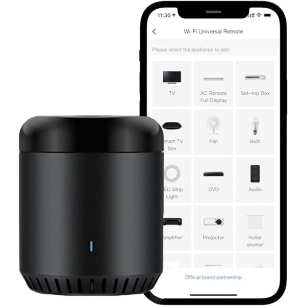 BestCon RM Mini3 Smart Home Hub, Alexa Remote Control, WiFi IR Infrared Remote Control for IOS Android, Voice Control is Compatible with Alexa and Google Home, for Broadlink