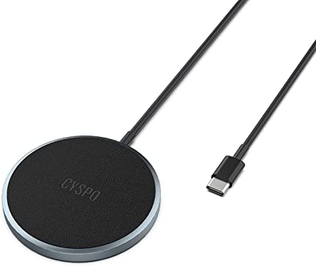CYSPO 15W Magnetic Wireless Charger, Fast Wireless Charging Pad for iPhone 14 Pro Max/14 Plus/14 Pro/14/13 Pro Max/13 Pro/13/13 Mini/12 Pro Max/12 Pro/12/12 Mini, Mag-Safe Compatible Charger,Aluminum