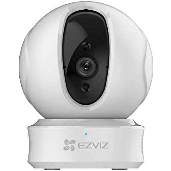 EZVIZ 1080P Indoor Pan/Tilt WiFi Security Camera, 360° Coverage, Auto Motion Tracking, Two-Way Talk, Clear 33ft Night Vision, Supports MicroSD Card (Sold Seperately)| C6CN