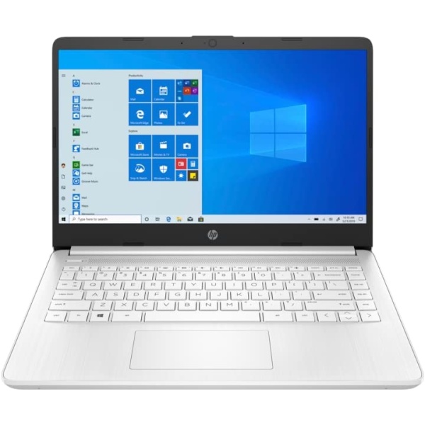 HP Laptop 14-dq0040nr 14" Intel Celeron N4120 4 GB DDR4 64 GB eMMC Windows 11 S Snowflake White(Renewed)