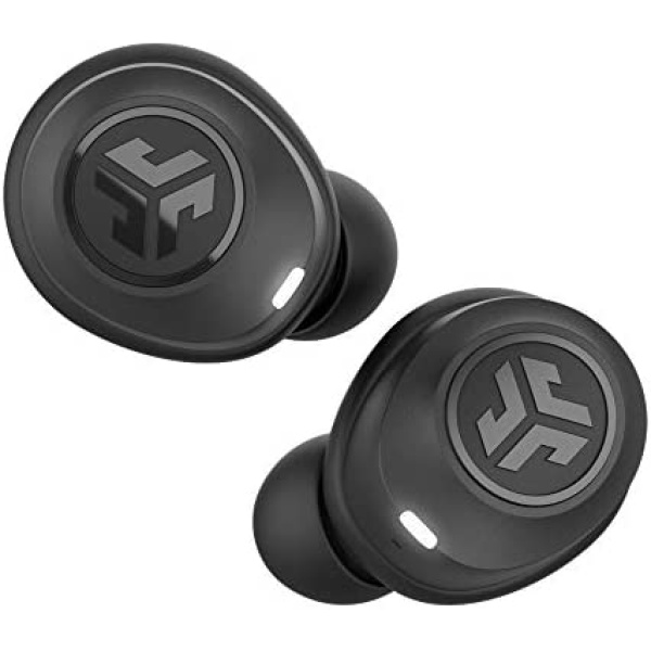 JLAB Audio Jbuds Air True Wireless Signature Bluetooth Earbuds, Charging Case, Black, IP55 Sweat Resistance, Bluetooth 5.0 Connection (Renewed)