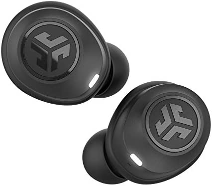 JLAB Audio Jbuds Air True Wireless Signature Bluetooth Earbuds, Charging Case, Black, IP55 Sweat Resistance, Bluetooth 5.0 Connection (Renewed)