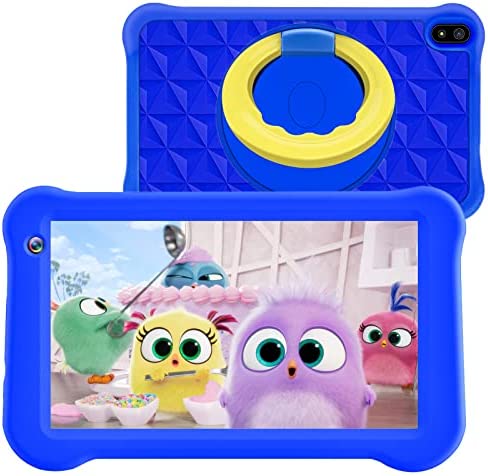 Kids Tablet, 3GB RAM 32GB ROM 7 Inch IPS Display Tablet for Kids Android 11 Parental Control Dual Camera Kids Pre-Installed Children Tablet with Kids-Proof Case, Blue