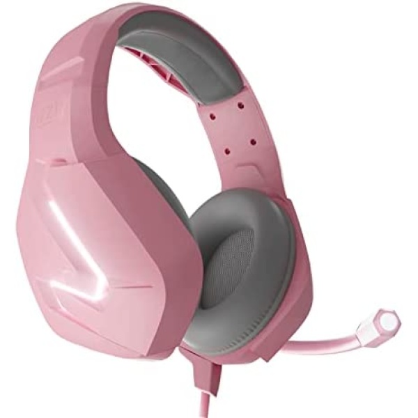 Orzly Gaming Headset (Pink) for PC and Gaming Consoles PS5, PS4, Xbox Series X | S, Xbox ONE, Nintendo Switch & Google Stadia Stereo Sound with Noise Cancelling mic - Hornet RXH-20 Nakuru Edition