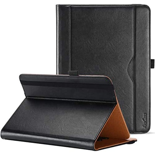 ProCase Universal Case for 9 - 10 inch Tablet, Stand Folio Universal Tablet Case Protective Cover for 9" 10.1" Touchscreen Tablet, with Adjustable Fixing Band and Multiple Viewing Angles – Black