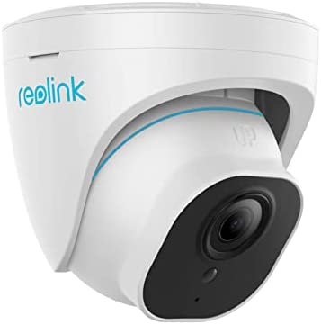 REOLINK Security Camera Outdoor, IP PoE Dome Surveillance Camera, Smart Human/Vehicle Detection, Work with Smart Home, 100ft 5MP HD IR Night Vision, Up to 256GB Micro SD Card, RLC-520A