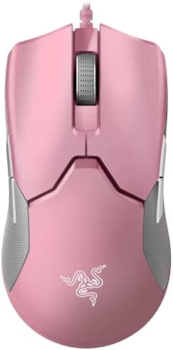 Razer Viper Ultralight Ambidextrous Wired Gaming Mouse: 2nd Gen Razer Optical Mouse Switches - 16K DPI Optical Sensor - Chroma RGB Lighting - 8 Programmable Buttons - Drag-Free Cord - Quartz Pink