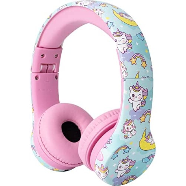 Snug Play+ Kids Headphones with Volume Limiting for Toddlers (Boys/Girls) - Unicorns