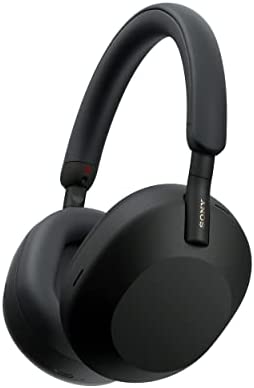 Sony WH-1000XM5 Wireless Industry Leading Noise Canceling Headphones with Auto Noise Canceling Optimizer, Crystal Clear Hands-Free Calling, and Alexa Voice Control, Black (Renewed)