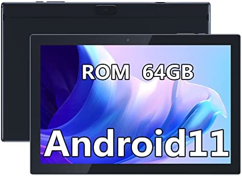 Tablet 10 Inch Quad-Core RAM 2GB ROM 64GB Android 11 IPS HD Display 6000mAh Tablets (Black)