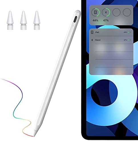 TiMOVO Stylus Pen for Apple iPad Pencil Compatible with iPad 10/9/8/7/6th Gen,2022 iPad Pro 12.9/11,iPad Air 5/4/3,Mini 6/5,Bluetooth Apple Pencil with Remote Control,Palm Rejection & Tilt Sensitivity