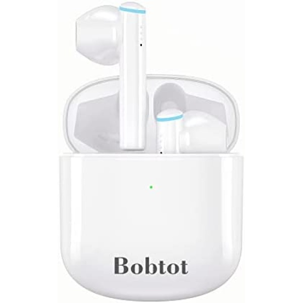 Wireless Earbuds Bluetooth Headphones - 30H Playtime with USB C Charging Case Stereo Bass Earphones Touch Control Sport in-Ear Bluetooth Earbuds with Built-in Noise Cancelling Mic for Android iPhone