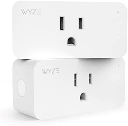 Wyze Plug, 2.4GHz WiFi Smart Plug, Works with Alexa, Google Assistant, IFTTT, No Hub Required, Two-Pack, White