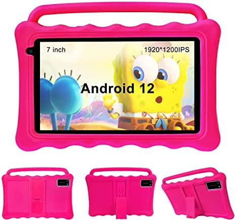 BYYBUO K7 Kids Tablet,7" Android Tablet for Kids,2GB RAM,32GB ROM,1920 * 1200 IPS,2MP Front 5 MP Rear Camera,Tablet for Kids with Kid-Proof Case,Ideal Kids Gift for Christmas and New Year