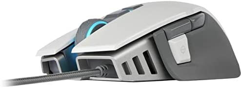 Corsair M65 RGB Elite - FPS Gaming Mouse - 18,000 DPI Optical Sensor - Adjustable DPI Sniper Button - Tunable Weights - White
