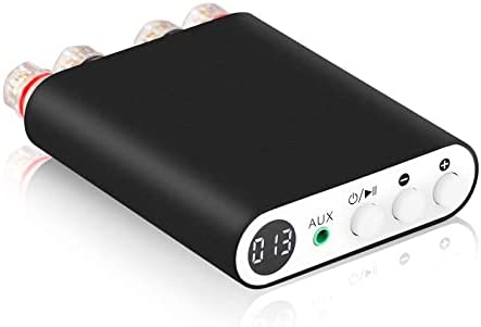 LUKEO Mini Bluetooth 5.0 DSP Digital Amplifier Stereo Audio Receiver Integrated Power Amp 100W+100W