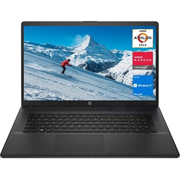 [Windows 11 Home] Newest HP 17 Laptop, 17.3" HD+ Screen, AMD Athlon Gold 3150U Processor, 8GB DDR4 RAM, 256GB PCIe SSD, Wi-Fi, Webcam, Zoom Meeting, HDMI, Black