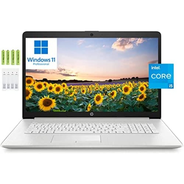 [Windows 11 Pro] HP 17 17.3" FHD Business Laptop, 11th Gen 4-core i5-1135G7 (Beats i7-1065G7), 16GB RAM, 512GB PCIe SSD, Intel Iris Xe Graphics, Backlit Keyboard, Wi-Fi 5, Bluetooth, Webcam, w/Battery