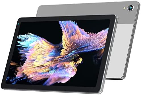 Lville Tablet 10.4 inch Android 11 Quad Core Tablets 32GB ROM 6000mAh Battery 1332x800 IPS Touchscreen Tablets (Gray)