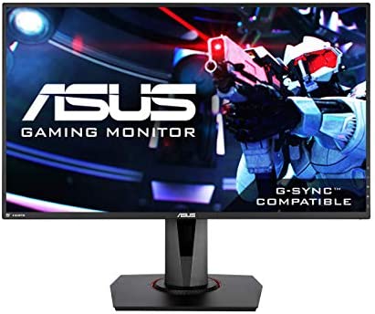 ASUS VG278Q 27" Full HD 1080P 144Hz 1ms Eye Care G-Sync Compatible Adaptive Sync Gaming Monitor with DP HDMI DVI