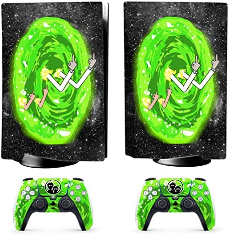 HK Studio PS5 Skin Magic Portal - Easy Peel and Stick PS5 Skin Disc Edition with No Bubble, Waterproof - Playstation 5 Skin - Including PS5 Controller Skin and PS5 Console Skin