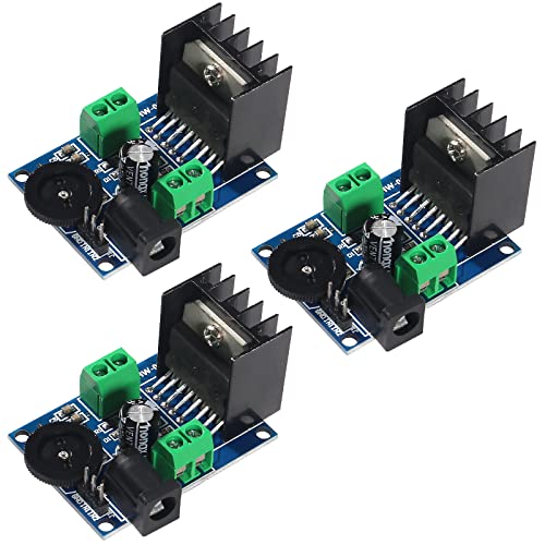 QCCAN 3PCS TDA7297 Audio Amplifier Board Module DC 6-18V Dual-Channel Stereo Amplifier Board 4-8 Ohms 10-50W for Sound System DIY Speakers