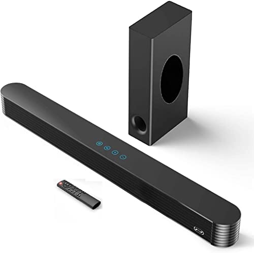 SDFGH 120W Bluetooth Speaker Home TV System Soundbar 3D Stereo Surround Sound Loudspeaker Subwoofer with Remote Control