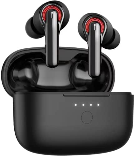 Tribit [Upgraded Version] Wireless Earbuds, Qualcomm QCC3040 Bluetooth 5.2, 4 Mics CVC 8.0 Call Noise Reduction 50H Playtime Clear Calls Volume Control True Wireless Bluetooth Earbuds, FlyBuds C1