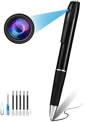 32GB Hidden Camera, Spy Camera, Pen Camera with FHD1080P, Nanny Cam with 180 Minutes Battery Life, Body Camera for Home Security or Classroom Learning