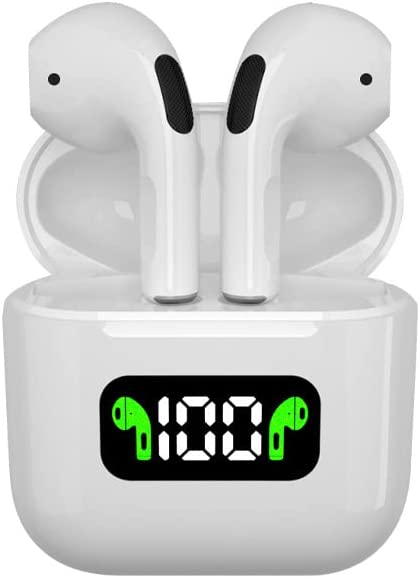 DAFO Wireless Earbuds Bluetooth 5.1 Headphones with Charging Case Built in Mic in Ear Earbuds IPX5 Waterproof Air Buds for iPhone/Android Power Display