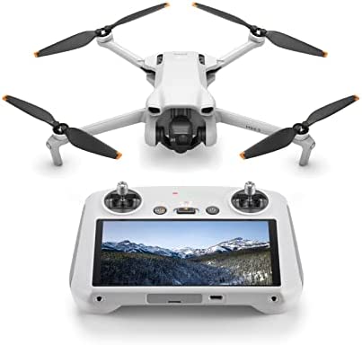 DJI Mini 3 (DJI RC) - Lightweight and Foldable Mini Camera Drone with 4K HDR Video, 38-min Flight Time, True Vertical Shooting, and Intelligent Features
