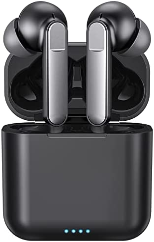 FURRAIL Wireless Earbuds, Bluetooth 5.0 Earbuds Noise Cancelling Wireless Headphones, Deep Bass with Type C Charging Case IPX7 Waterproof Built-in Mic Headset for iPhone & Android