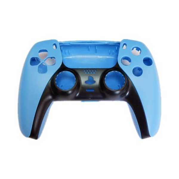Front Back Controller Housing Case Cover Decorative Shell for PS5 Controller (Blue)