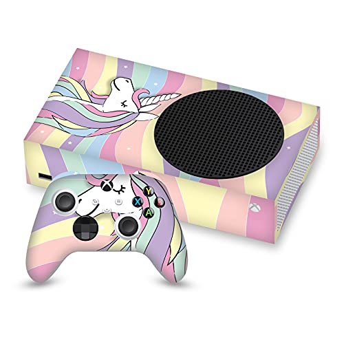 Head Case Designs Officially Licensed Martina Illustration Unicorn Art Mix Vinyl Sticker Gaming Skin Case Cover Compatible with Xbox Series S Console and Controller Bundle