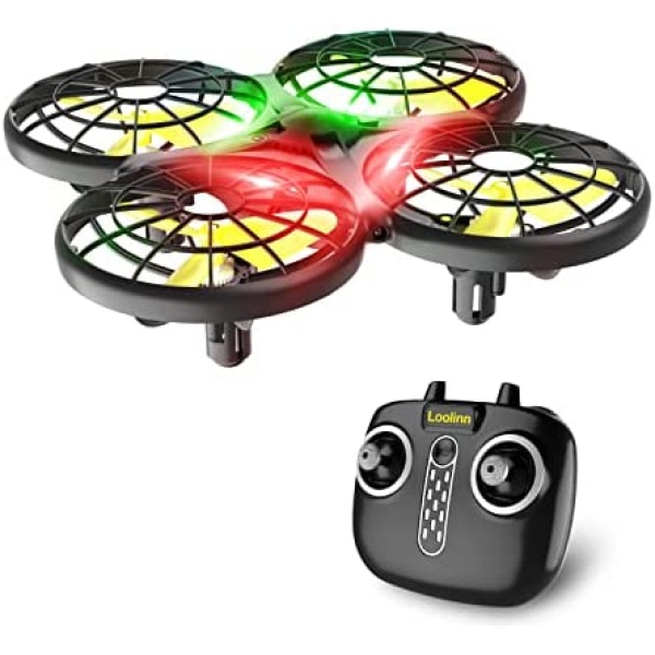 Loolinn | Drone for Kids Gift - Mini Drone with Auto Anti-Collision Technology / 360° Flip / 20 Minutes Flight Time / Two Batteries (Gift Idea)