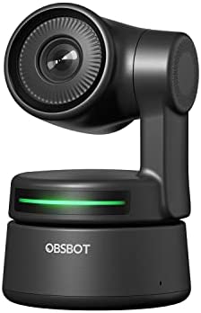 OBSBOT Tiny PTZ Webcam, AI-Powered Framing & Gesture Control, Full HD 1080p Webcam for Video Conferencing, 90-Degree Wide Angle, Low-Light Correction, Works with Zoom, Skype and More
