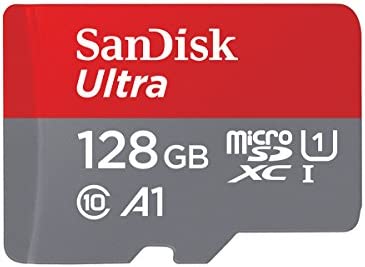 SanDisk 128GB Ultra microSDXC UHS-I Memory Card with Adapter - 120MB/s, C10, U1, Full HD, A1, Micro SD Card - SDSQUA4-128G-GN6MA