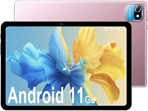 Tablet 10.1 Inch Android 11.0 Go - 64GB ROM | 256GB Scalable 6000mAh Long Battery Life Tablets GMS Certified | 5MP Camera WiFi FM Bluetooth (Pink)