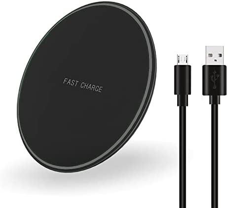 Zeejaar Wireless Charger Compatible with Samsung Galaxy S22 Ultra S21 S21+ S20 S20+ S10 S10E Plus S9 S9+ S8 S8+ Cargador Inalambrico Note 10 9 8 Fast Charging Pad (No AC Adapter) (OJD-31)