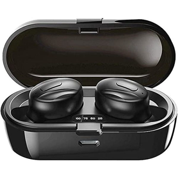 Hoseili 2023 new editionBluetooth Headphones.Bluetooth 5.0 Wireless Earphones in-Ear Stereo Sound Microphone Mini Wireless Earbuds with Headphones and Portable Charging Case for iOS Android PC. XG9