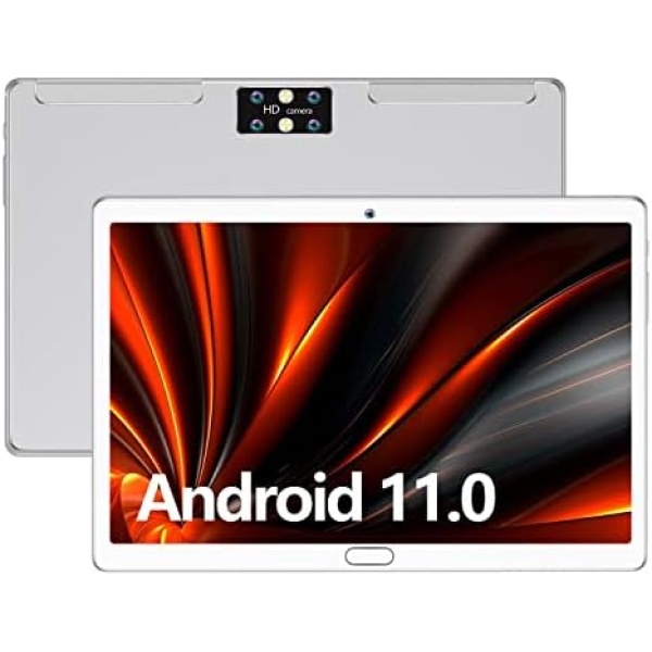 ANTEMPER Tablet 10 Inch Android 11, 4G LTE Tablets Phone with Dual SIM,4GB RAM 64GB ROM 128GB TF,Octa Core 1080P FHD,6000mAh 13MP Camera,WiFi,GPS,BT 5.0