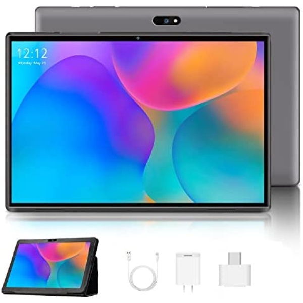 AOYODKG 2023 Upgraded Tablet, Android 10.0 Tablet with 128G ROM Mass Storage, 4G Cellular Tablet with Sim Card Slot, Tablet 10.1 inch Large Screen, 13MP Dual Cameras, GPS WiFi Bluetooth Tablet