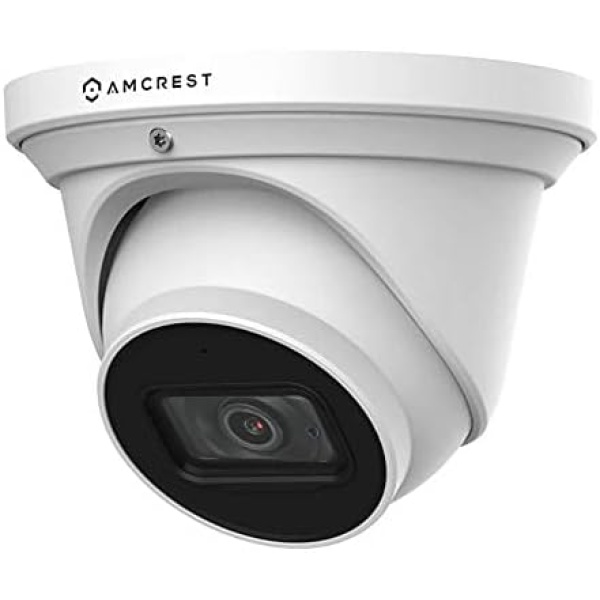 Amcrest ProHD 4K Dome Outdoor Security Camera, 4K (8-Megapixel), Analog Camera, 164ft Night Vision, IP67 Weatherproof Housing, 2.8mm Lens, 110° Wide Angle, Built-in Microphone, White (AMC4KDM28-W)