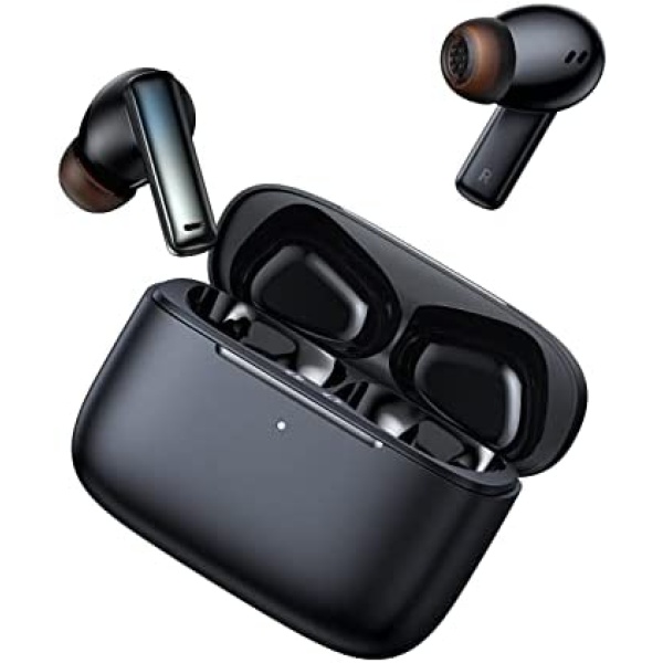 Baseus Wireless Earbuds, Active Noise Cancelling Bluetooth 5.2 Earbuds with 4 ENC Mics & Wireless Charging Case, 38ms Low Latency 30H Playtime Bluetooth Headphones for iPhone and Android(Bowie M2+)