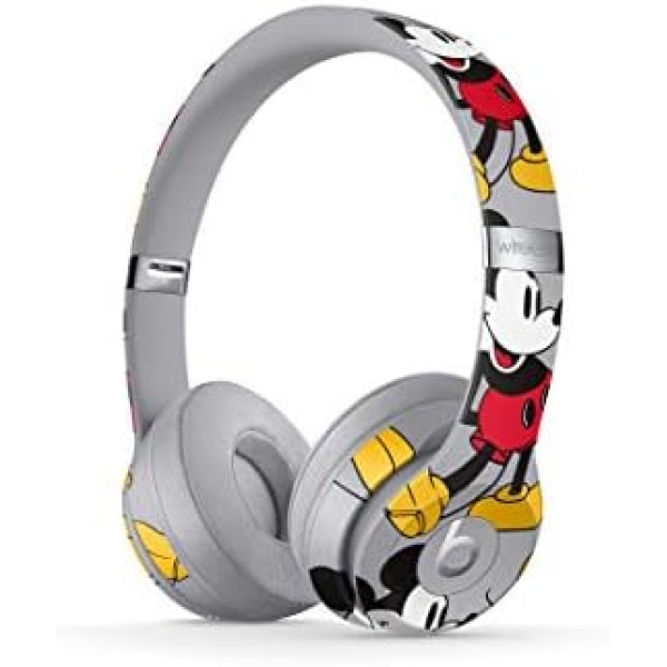 Beats Solo3 Wireless On-Ear Headphones - Apple W1 Headphone Chip, Class 1 Bluetooth, 40 Hours Of Listening Time - Mickey's 90th Anniversary Edition - Grey (Previous Model)